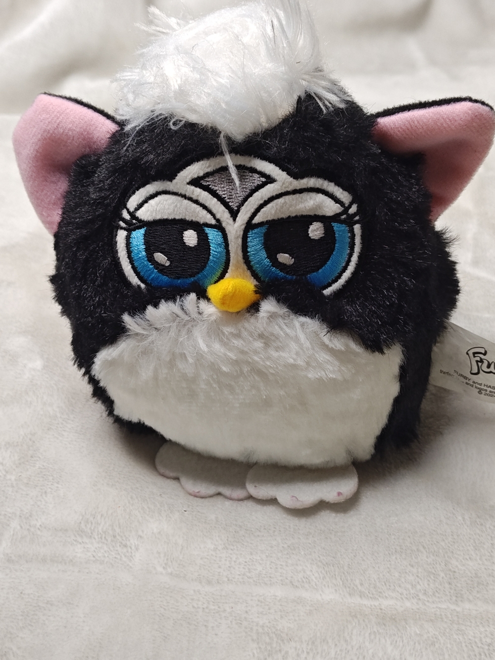 Furby Plush Limited Edition Hasbro Black/White Small 5" Stuffed Animal